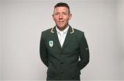 8 July 2024; Austin O'Connor during the Team Ireland Paris 2024 team announcement for Equestrian at The Crowne Plaza Hotel in Blanchardstown, Dublin. Photo by Ramsey Cardy/Sportsfile