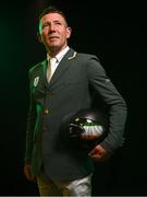 8 July 2024; Austin O'Connor during the Team Ireland Paris 2024 team announcement for Equestrian at The Crowne Plaza Hotel in Blanchardstown, Dublin. Photo by Ramsey Cardy/Sportsfile