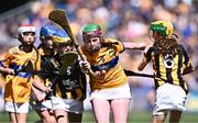 6 July 2024; Méabh Gallagher, Kiltale NS, Dunsany, Meath, representing Clare during the GAA INTO Cumann na mBunscol Respect Exhibition Go Games at the GAA Hurling All-Ireland Senior Championship semi-final match between Kilkenny and Clare at Croke Park in Dublin. Photo by Piaras Ó Mídheach/Sportsfile