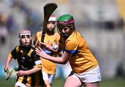 6 July 2024; Méabh Gallagher, Kiltale NS, Dunsany, Meath, representing Clare during the GAA INTO Cumann na mBunscol Respect Exhibition Go Games at the GAA Hurling All-Ireland Senior Championship semi-final match between Kilkenny and Clare at Croke Park in Dublin. Photo by Piaras Ó Mídheach/Sportsfile