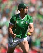 7 July 2024; Sean Finn of Limerick during the GAA Hurling All-Ireland Senior Championship semi-final match between Limerick and Cork at Croke Park in Dublin. Photo by Stephen McCarthy/Sportsfile