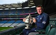 9 July 2024; Laois manager Justin McNulty during a Tailteann Cup media day at Croke Park in Dublin. Photo by Harry Murphy/Sportsfile