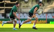 9 July 2024; Eben Etzebeth, right, and Marco van Staden during a South Africa rugby squad training session at Kings Park in Durban, South Africa. Photo by Brendan Moran/Sportsfile