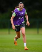 9 July 2024; Abbie Larkin during a Republic of Ireland women's training session at the FAI National Training Centre in Abbotstown, Dublin. Photo by Stephen McCarthy/Sportsfile