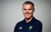 8 July 2024; Marcus Swail during the Team Ireland Paris 2024 team announcement for Equestrian at The Crowne Plaza Hotel in Blanchardstown, Dublin. Photo by Ramsey Cardy/Sportsfile