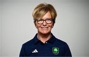 8 July 2024; Anne Marie Dunphy during the Team Ireland Paris 2024 team announcement for Equestrian at The Crowne Plaza Hotel in Blanchardstown, Dublin. Photo by Ramsey Cardy/Sportsfile