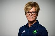 8 July 2024; Anne Marie Dunphy during the Team Ireland Paris 2024 team announcement for Equestrian at The Crowne Plaza Hotel in Blanchardstown, Dublin. Photo by Ramsey Cardy/Sportsfile