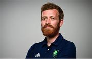 8 July 2024; Tim O'Hagan during the Team Ireland Paris 2024 team announcement for Equestrian at The Crowne Plaza Hotel in Blanchardstown, Dublin. Photo by Ramsey Cardy/Sportsfile