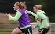 9 July 2024; Amber Barrett during a Republic of Ireland women's training session at the FAI National Training Centre in Abbotstown, Dublin. Photo by Stephen McCarthy/Sportsfile