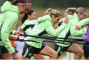 9 July 2024; Julie-Ann Russell during a Republic of Ireland women's training session at the FAI National Training Centre in Abbotstown, Dublin. Photo by Stephen McCarthy/Sportsfile