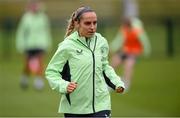 9 July 2024; Julie-Ann Russell during a Republic of Ireland women's training session at the FAI National Training Centre in Abbotstown, Dublin. Photo by Stephen McCarthy/Sportsfile