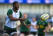 9 July 2024; Aphelele Fassi during a South Africa rugby squad training session at Kings Park in Durban, South Africa. Photo by Brendan Moran/Sportsfile
