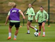 9 July 2024; Jess Ziu during a Republic of Ireland women's training session at the FAI National Training Centre in Abbotstown, Dublin. Photo by Stephen McCarthy/Sportsfile