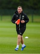 9 July 2024; Equipment officer Barry Sanfey during a Republic of Ireland women's training session at the FAI National Training Centre in Abbotstown, Dublin. Photo by Stephen McCarthy/Sportsfile