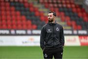9 July 2024; Richie Towell of Shamrock Rovers before the UEFA Champions League First Qualifying Round First Leg match between Vikingur Reykjavik and Shamrock Rovers at Víkingsvöllur in Reykjavik, Iceland. Photo by Haflidi Breidfjord/Sportsfile