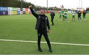 9 July 2024; Shamrock Rovers manager Stepehn Bradley after the UEFA Champions League First Qualifying Round First Leg match between Vikingur Reykjavik and Shamrock Rovers at Víkingsvöllur in Reykjavik, Iceland. Photo by Haflidi Breidfjord/Sportsfile