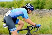 9 July 2024; Alejandro Che of Hot Tubes team during stage one of the 2024 Junior Tour of Ireland at the Maghera stage in Clare. Photo by Stephen McMahon/Sportsfile