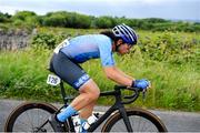 9 July 2024; Alejandro Che of Hot Tubes team during stage one of the 2024 Junior Tour of Ireland at the Maghera stage in Clare. Photo by Stephen McMahon/Sportsfile
