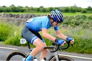 9 July 2024; Chandler Evans of Hot Tubes team during stage one of the 2024 Junior Tour of Ireland at the Maghera stage in Clare. Photo by Stephen McMahon/Sportsfile