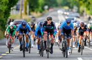 9 July 2024; Wiliam Gilbank of Lee Valley Youth CC team on his way to winning stage one of the 2024 Junior Tour of Ireland at the Maghera stage in Clare. Photo by Stephen McMahon/Sportsfile