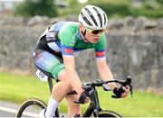 9 July 2024; William Pollard of Lee Valley Youth CC team during stage one of the 2024 Junior Tour of Ireland at the Maghera stage in Clare. Photo by Stephen McMahon/Sportsfile