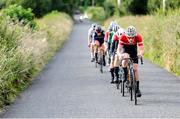 9 July 2024; Antoine Bergeron of Ignite Canada team leads the breakway during stage one of the 2024 Junior Tour of Ireland at the Maghera stage in Clare. Photo by Stephen McMahon/Sportsfile