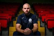 10 July 2024; Mark Colye sits for a portrait before a Shelbourne media conference at Tolka Park in Dublin. Photo by Seb Daly/Sportsfile