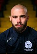 10 July 2024; Mark Colye sits for a portrait before a Shelbourne media conference at Tolka Park in Dublin. Photo by Seb Daly/Sportsfile