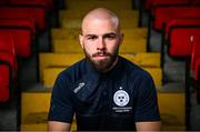 10 July 2024; Mark Colye sits for a portrait before a Shelbourne media conference at Tolka Park in Dublin. Photo by Seb Daly/Sportsfile