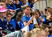 10 July 2024; Spectators during the Team Ireland Paris 2024 team training for Badminton at the National Indoor Arena on the Sport Ireland Campus in Dublin. Photo by David Fitzgerald/Sportsfile