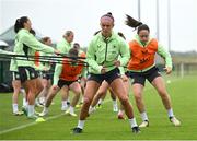 10 July 2024; Caitlin Hayes during a Republic of Ireland women's training session at the FAI National Training Centre in Abbotstown, Dublin. Photo by David Fitzgerald/Sportsfile
