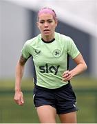 10 July 2024; Denise O'Sullivan during a Republic of Ireland women's training session at the FAI National Training Centre in Abbotstown, Dublin. Photo by David Fitzgerald/Sportsfile