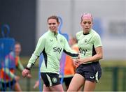 10 July 2024; Denise O'Sullivan during a Republic of Ireland women's training session at the FAI National Training Centre in Abbotstown, Dublin. Photo by David Fitzgerald/Sportsfile