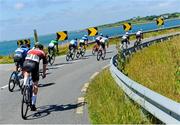10 July 2024; A view of the breakway during stage two of the 2024 Junior Tour of Ireland at the West Clare stage in Clare. Photo by Stephen McMahon/Sportsfile