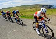 10 July 2024; Cameron Henry of Cycling Ulster team during stage two of the 2024 Junior Tour of Ireland at the West Clare stage in Clare. Photo by Stephen McMahon/Sportsfile