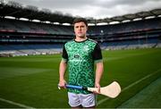 11 July 2024; Offaly hurler Cillian Kiely pictured during the Poc Fada launch at Croke Park in Dublin. Photo by David Fitzgerald/Sportsfile