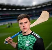 11 July 2024; Offaly hurler Cillian Kiely pictured during the Poc Fada launch at Croke Park in Dublin. Photo by David Fitzgerald/Sportsfile