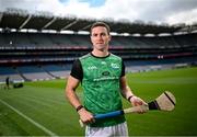 11 July 2024; Kerry hurler and current Poc Fada champion Fionán Mackessy pictured during the Poc Fada launch at Croke Park in Dublin. Photo by David Fitzgerald/Sportsfile