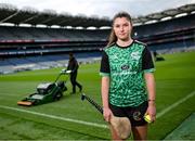 11 July 2024; Cork camogie player Anna Kearney pictured during the Poc Fada launch at Croke Park in Dublin. Photo by David Fitzgerald/Sportsfile