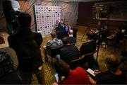 11 July 2024; Head coach Andy Farrell speaks to the assembled media during an Ireland rugby media conference at the Garden Court Hotel in Durban, South Africa. Photo by Brendan Moran/Sportsfile