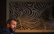 11 July 2024; Head coach Andy Farrell during an Ireland rugby media conference at the Garden Court Hotel in Durban, South Africa. Photo by Brendan Moran/Sportsfile