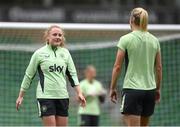 11 July 2024; Amber Barrett during a Republic of Ireland women's training session at Carrow Road in Norwich, England. Photo by Stephen McCarthy/Sportsfile