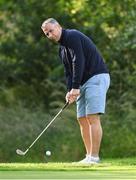 11 July 2024; Westmeath manager Dessie Dolan pitches onto the 6th green during the All Ireland preview and golf day event in aid of the Friends of the Coombe Fundraiser at the K Club in Kildare. Photo by Matt Browne/Sportsfile