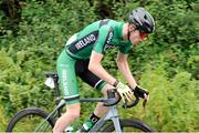 12 July 2024; Josh Callaly of Cycling Ireland team during stage four of the 2024 Junior Tour of Ireland at the Cliffs of Moher stage in Clare. Photo by Stephen McMahon/Sportsfile