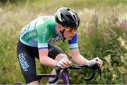 12 July 2024; Jake Speed of O’Leary Stone Kanturk team during stage four of the 2024 Junior Tour of Ireland at the Cliffs of Moher stage in Clare. Photo by Stephen McMahon/Sportsfile