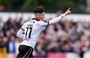 12 July 2024; Ryan O'Kane of Dundalk celebrates after scoring his side's second goal during the SSE Airtricity Men's Premier Division match between Dundalk and Drogheda United at Oriel Park in Dundalk, Louth. Photo by Ben McShane/Sportsfile