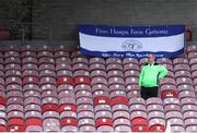 12 July 2024; A Finn Harps supporter during the SSE Airtricity Men's First Division match between Cork City and Finn Harps at Turner's Cross in Cork. Photo by Michael P Ryan/Sportsfile