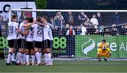 12 July 2024; Drogheda United goalkeeper Andrew Wogan reacts after conceding his side's fourth goal during the SSE Airtricity Men's Premier Division match between Dundalk and Drogheda United at Oriel Park in Dundalk, Louth. Photo by Ben McShane/Sportsfile