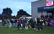 12 July 2024; Scenes at full-time as Dundalk and Drogheda United supporters fight after the SSE Airtricity Men's Premier Division match between Dundalk and Drogheda United at Oriel Park in Dundalk, Louth. Photo by Ben McShane/Sportsfile