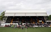 12 July 2024; Players and officials walk out before the SSE Airtricity Men's Premier Division match between Dundalk and Drogheda United at Oriel Park in Dundalk, Louth. Photo by Ben McShane/Sportsfile